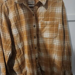 Universal Thread Brown Plaid Button Down Shirt